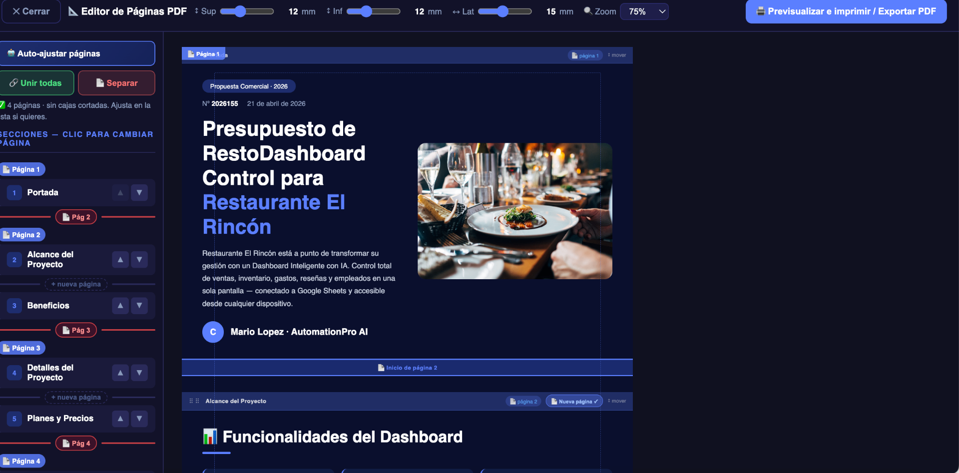 Editor de PDF