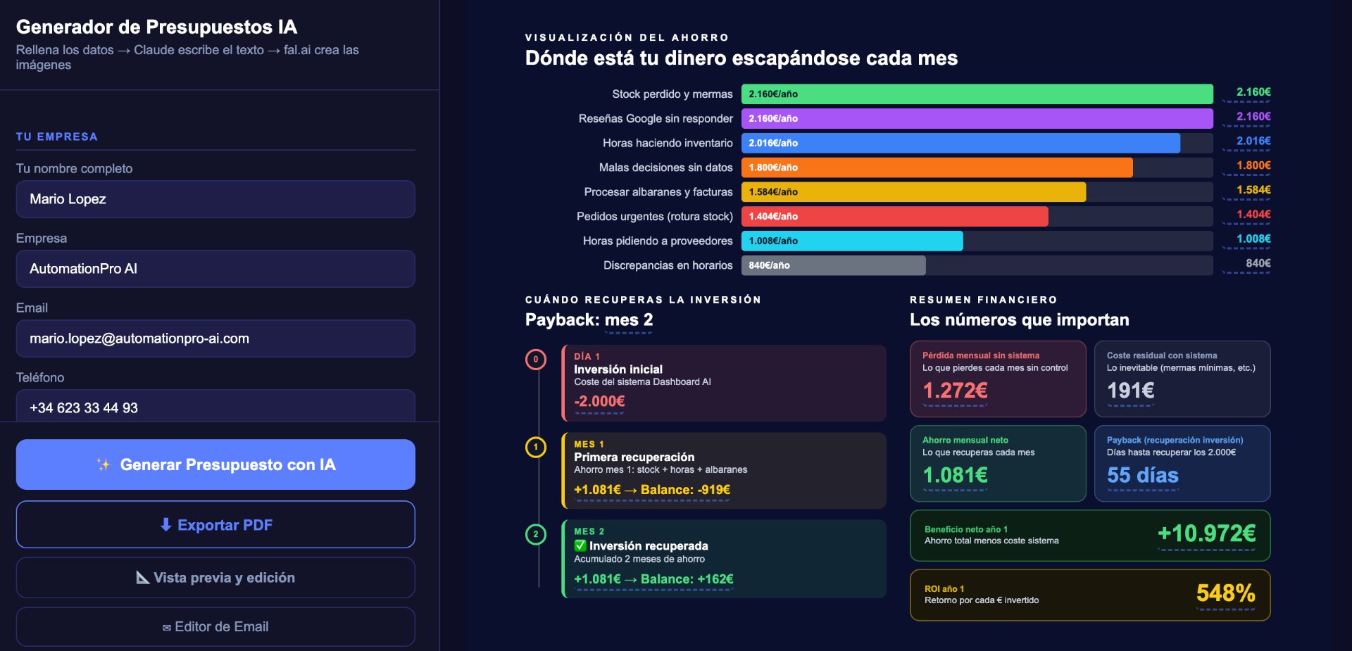 Generador con IA